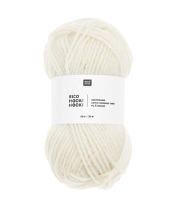 Fil à nouer Rico Hooki Hooki - Rico Design Of white
