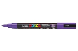 Lot de 6 marqueurs peinture permanents - Pointe conique fine 0,9 - 1,3 mm - POSCA - Violet