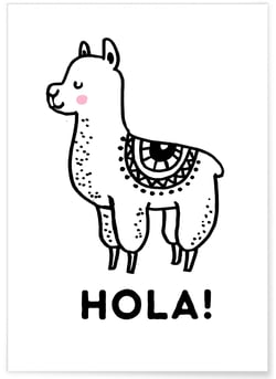 Affiche Hola ! | A3 : 29,7x42cm