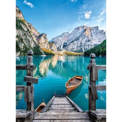 Puzzle le lac de braies 500 pieces - collection paysage - clementoni - 35538