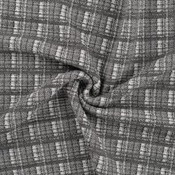Tissu Jersey Jacquard côtelé Heavy filia sur fond Gris
