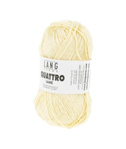 Fil à tricoter de coton QUATTRO LAME - Lang Yarns 12 Jaune