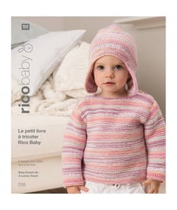 Le petit livre à tricoter Rico Baby - Rico Baby Dream Lux Touch - Rico Design - N°18 Multicolore
