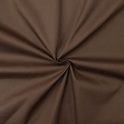Tissu popeline de coton Marron - designers-factory (1m x 1m46)