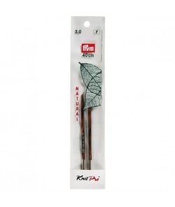 Aiguilles interchangeables courtes NATURAL N° 3 à 6 à l'unité - Prym - Knit Pro taille n°3