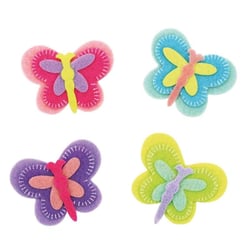 MégaCréa DIY - Motif adhésif en feutrine Papillons 4,5 cm 8 pièces