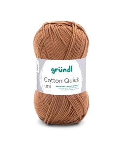 Fil à tricoter COTTON QUICK UNI - Gründl - PPSC - certifié Oeko-Tex 123 Marron