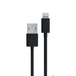 Myway Câble Lightning vers USB 2.0 Charge 12W et Synchronisation 1m Noir