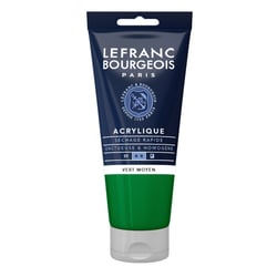 Peinture acrylique - Vert moyen - 561 - Fine - Lefranc Bourgeois - Tube 80ml