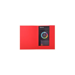 Paquet de 50 chemises 2 rabats ROCK''S 210 - 24x32cm - Rouge - x 5 - Exacompta