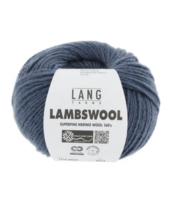 Pelote à tricoter 100% Laine Vierge LAMBSWOOL - Lang Yarns 0034 Bleu