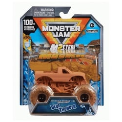 Monster jam mystery mudders blue thunder - vehicule miniature metal exclusif - spin master