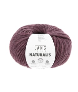 Pelote de laine Mérinos à tricoter Naturalis - Lang Yarns 64 bordeaux