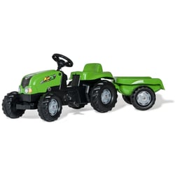 Tracteur a Pedales + Remorque rollyKid - X Vert - Rolly Toys