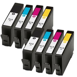Pack de Cartouches Compatibles HP 912 XL pour Imprimantes OFFICEJET All-In-One 8010 à 8025