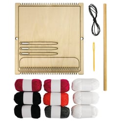MégaCréa DIY - Kit pour tissage mural complet avec métier à tisser
