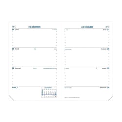 SAPA X FR Recharge - 10x15 cm - Semainier - 12 mois de janvier à décembre