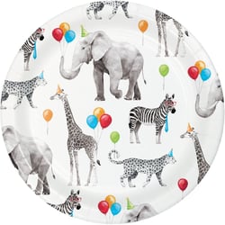 8 Petites Assiettes Animaux de Fête