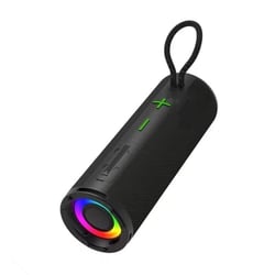 Enceinte Bluetooth Étanche Rouge Avec Lumières LED Et Son Puissant 95dB Noir YONIS