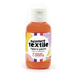 PEINTURE TEXTILE ORANGE FLUO 50ML