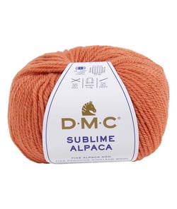 Pelote de Laine et Alpaga Sublime Alpaca - DMC : Luxe et Douceur pour l'Hiver 131 Orange