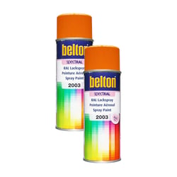 2 sprays de peinture Belton Spectral RAL2003 Orange pastel 400ml