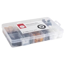 Coffret de perles en silicone - Doré et argenté
