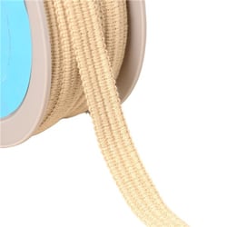 Bobine 20m Galon quatre cordons 15mm écru/blanc