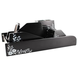 Ensemble De Bureau -6 Pièces - Noir Laque