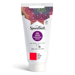 Encre rouge pour tissu pour impression au bloc - Speedball