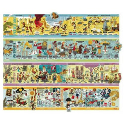 Grande frise historique magnétique en bois - vilac - 2736 - puzzle jeu educatif