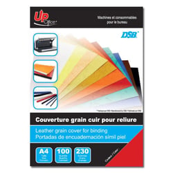 Couverture pour reliure - Rouge - A4 - Grain cuir - UpOffice