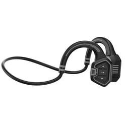 Casque Sport Étanche IP68 Conduction Osseuse Bluetooth Natation 16GB Gris YONIS