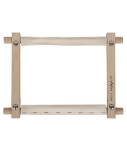 Cadre Rotatif pour Tapisserie avec Ruban 22.8 x 22.8 cm - Milward Marron