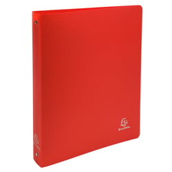 Classeur 4 anneaux 30mm polypropylène OPAK - A4 Maxi - Rouge - x 20 - Exacompta