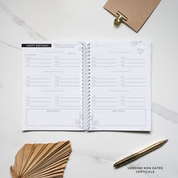 Agenda Semainier Non Daté Trust