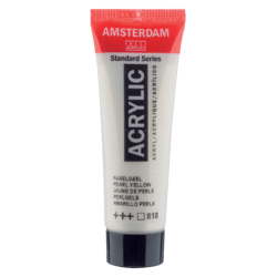 Peinture acrylique en tube - Jaune de perle - 818 - Amsterdam - 20ml