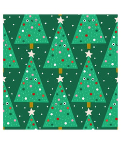 Tissu coton Dashwood sapins de Noël de 110 cm de largeur Noel 2211 vendu par 50 cm