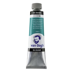 Peinture à l'huile - Bleu Turquoise Phtalo - 565 - A l'huile de carthame - Van Gogh - 40ml