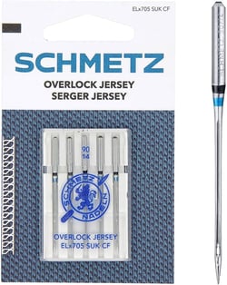 Aiguilles Jersey SCHMETZ - 90 (14) - Argent - lot de 5