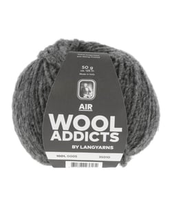 Pelote de Laine à tricoter AIR - Wool Addicts 0005 Gris