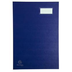 Parapheur direction dos à soufflets 24x35cm - 20 compartiments - Bleu - x 8 - Exacompta