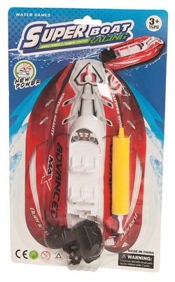 Blister Bateau Gonflable + Pompe Modèle Aléatoire