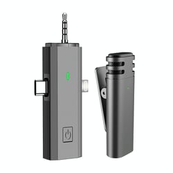 Microphone Sans Fil 3 En 1 Pour Téléphone Appareil Photo Et Haut-Parleur YONIS