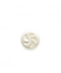Carte de 7 boutons Bonbon fleur 11mm - Distrifil Blanc