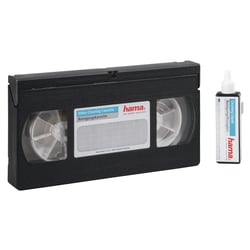 Cassette vidéo de nettoyage VHS/S-VHS - HAMA - Avec flacon de liquide