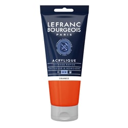 Peinture acrylique - Orange - 201 - Fine - Lefranc Bourgeois - Tube 80ml