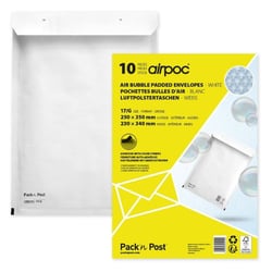 Enveloppes à bulles - 23x34cm - Référence G - Auto adhésive - Lot de 10 - GPV