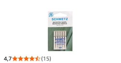 Aiguilles Microtex SCHMETZ - 60 (8) - Multicolore - 5 pièces