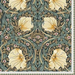 4 serviettes en papier découpage collage 33 cm Easy Life WILLIAM MORRIS BLACK